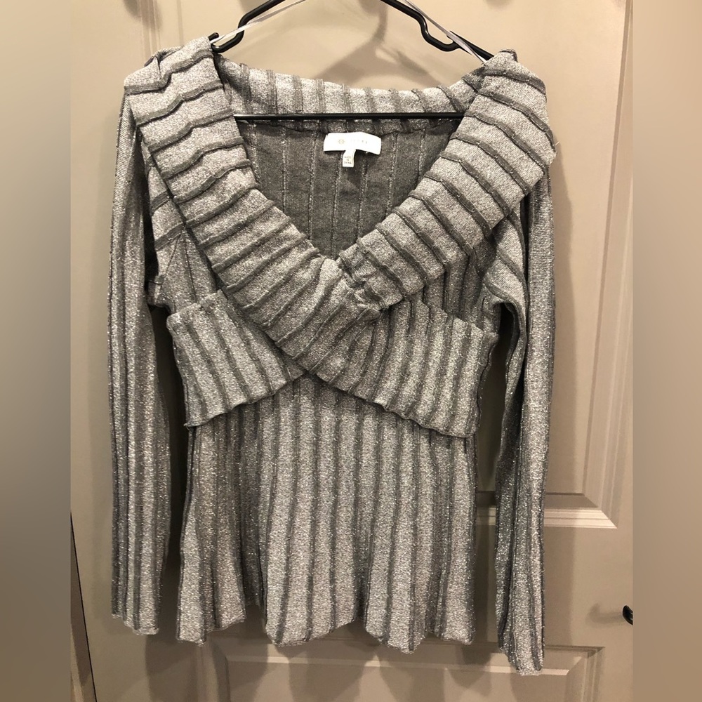 Silver Sparkly Top